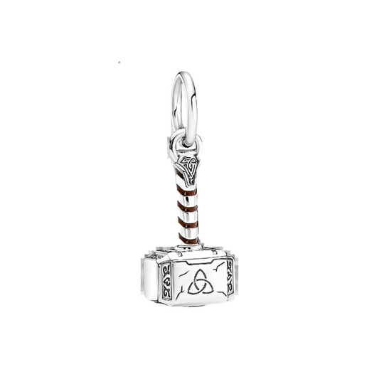 Charm Colgante Martillo Inspirado en Disney Marvel| Plata 925 | Compatible con Pandora