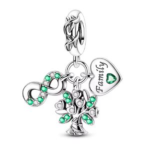 Charm de la suerte colgante | Plata 925 | Compatible con Pandora