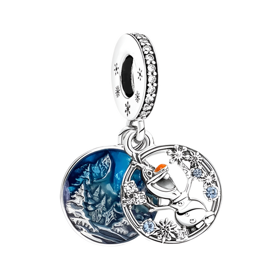 Charm Colgante Frozen Inspirado en Disney| Plata 925 | Compatible con Pandora