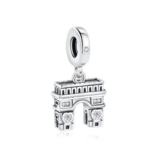 Charm Colgante Arco Viajes | Plata 925 | Compatible con Pandora