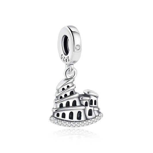 Charm Colgante Coliseo  | Plata 925 | Compatible con Pandora