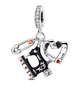 Charm Colgante Modista| Plata 925 | Compatible con Pandora