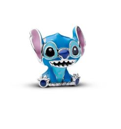 Charm inspirado en Disney Stich Azul | Plata 925 | Compatible con Pandora