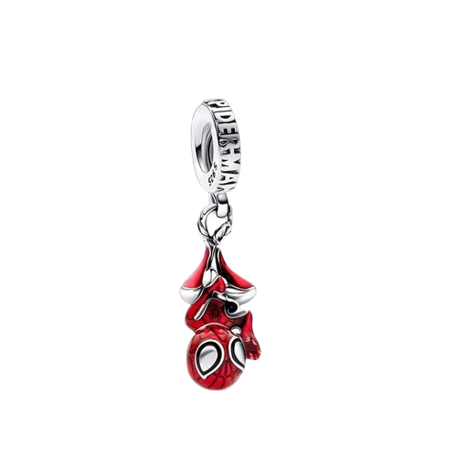 Charm Colgante Inspirado en Spiderman Marvel | Plata 925 | Compatible con Pandora