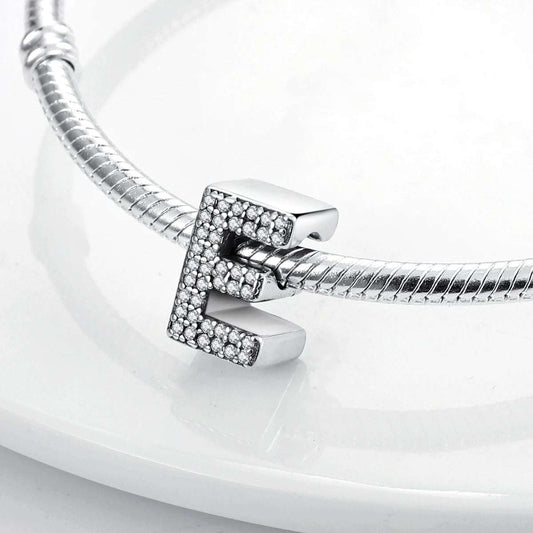 Charm Abecedario E | Plata 925 | Compatible con Pandora