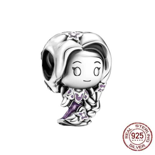 Charm Princesa Enredados Inspirado en Disney | Plata 925 | Compatible con Pandora