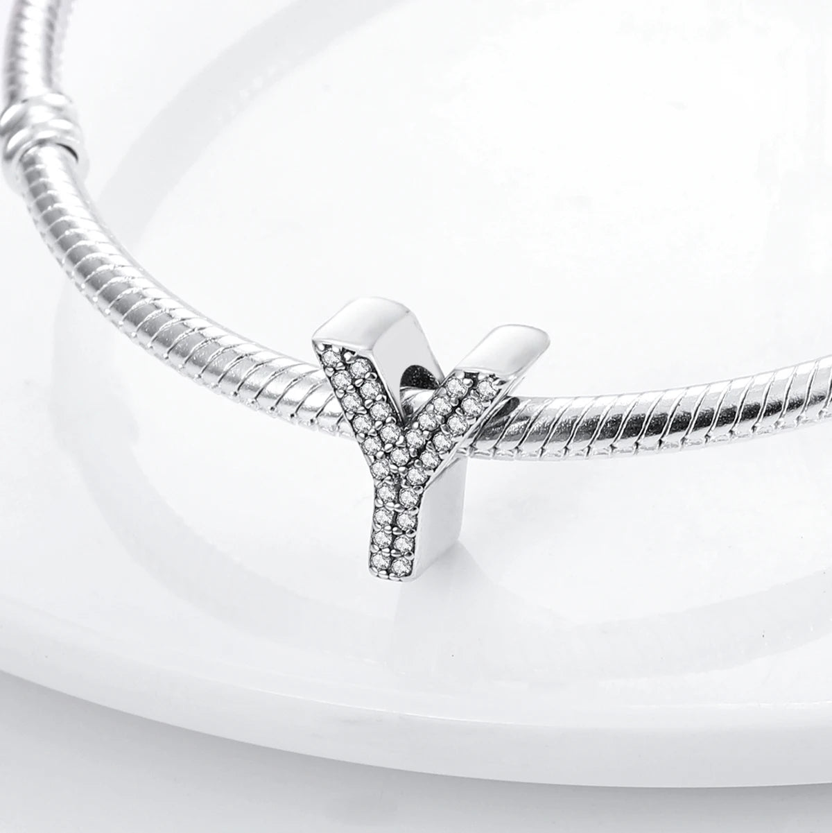 Charm Abecedario Y | Plata 925 | Compatible con Pandora