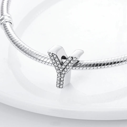 Charm Abecedario Y | Plata 925 | Compatible con Pandora