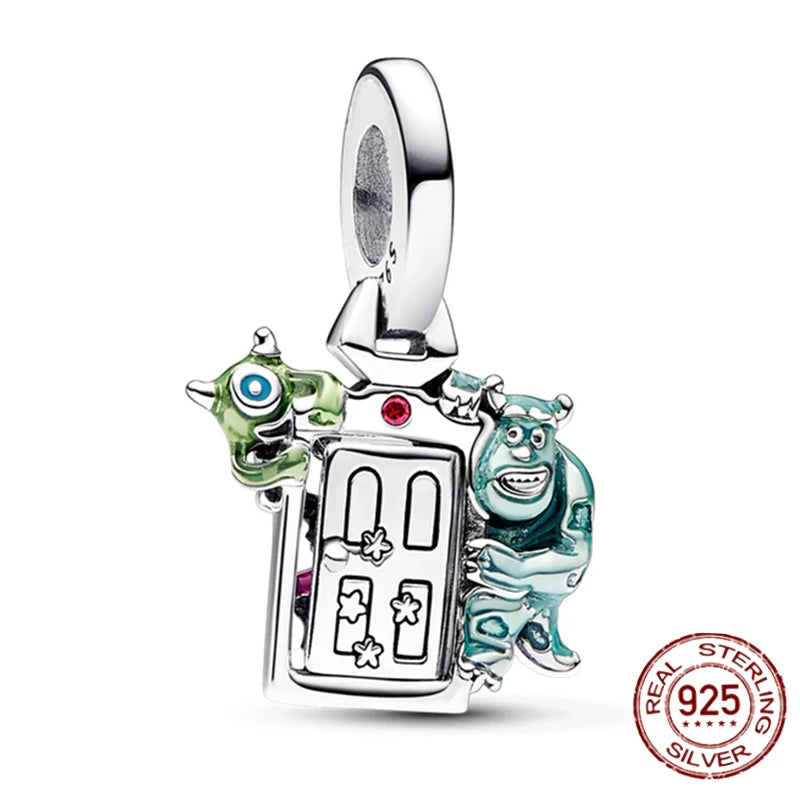 Charm Colgante inspirado en Monstruos SA  | Plata 925 | Compatible con Pandora