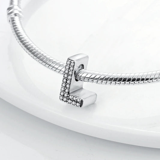 Charm alfabeto L | Argento 925 | Compatibile con Pandora