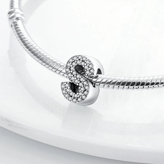 Charm Abecedario S | Plata 925 | Compatible con Pandora