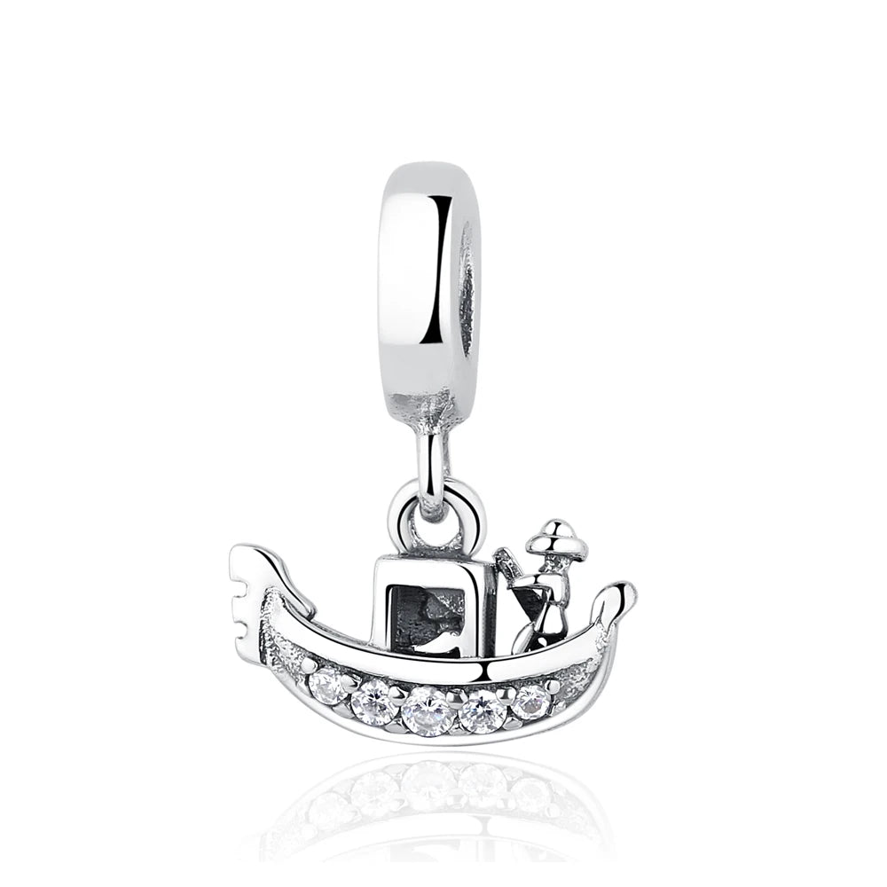 Charm Colgante Gondola | Plata 925 | Compatible con Pandora