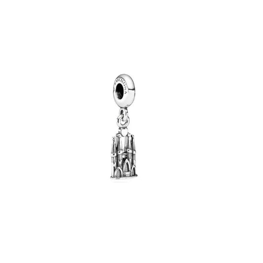 Charm Colgante Barcelona Sagrada Familia| Plata 925 | Compatible con Pandora