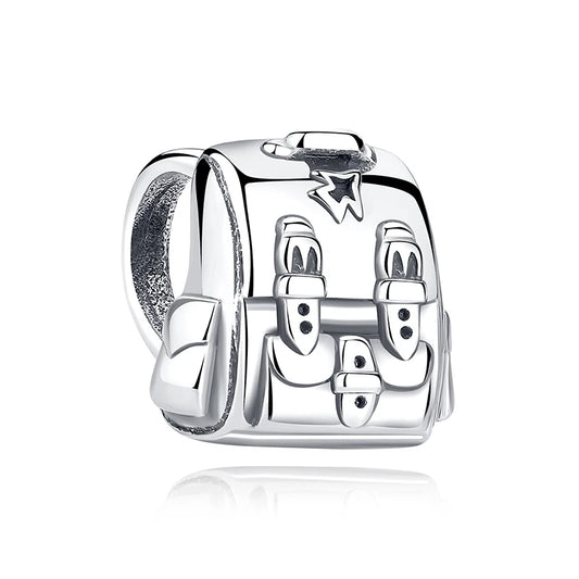Charm Mochila de Viaje | Plata 925 | Compatible con Pandora