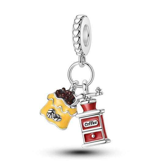 Charm Colgante Cafe | Plata 925 | Compatible con Pandora