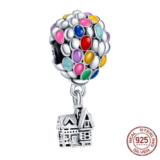 Charm UP Casa Inspirado en Disney | Plata 925 | Compatible con Pandora