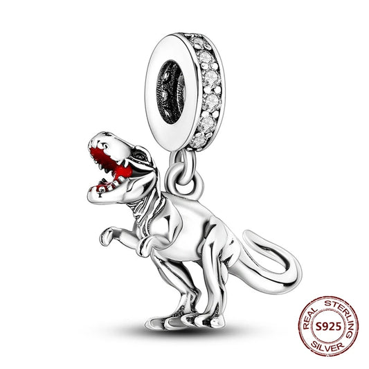 Charm Colgante Dinosaurio T-Rex | Plata 925 | Compatible con Pandora