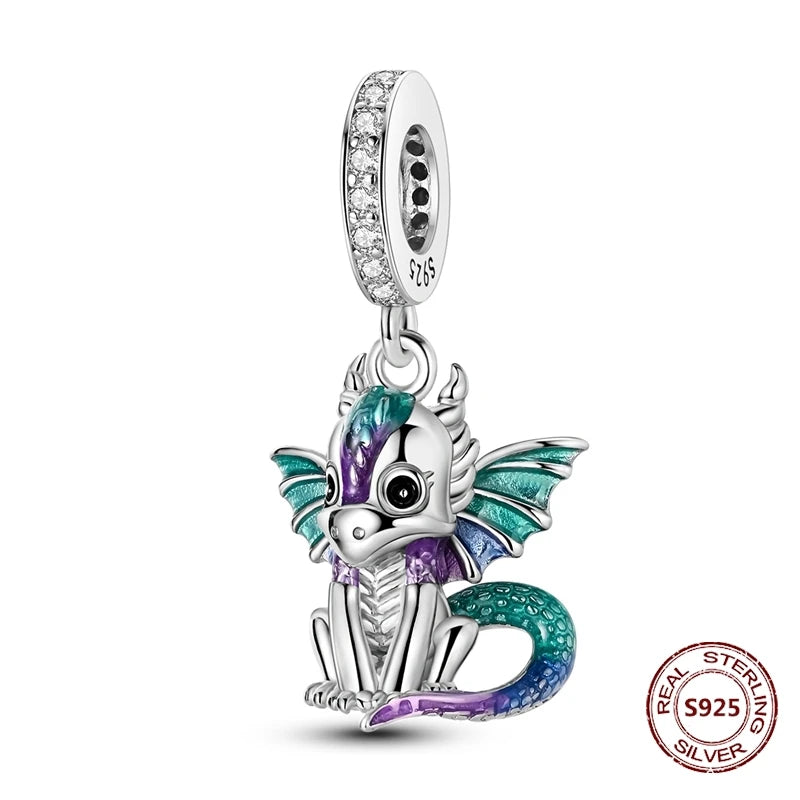 Charm Colgante Dragon| Plata 925 | Compatible con Pandora