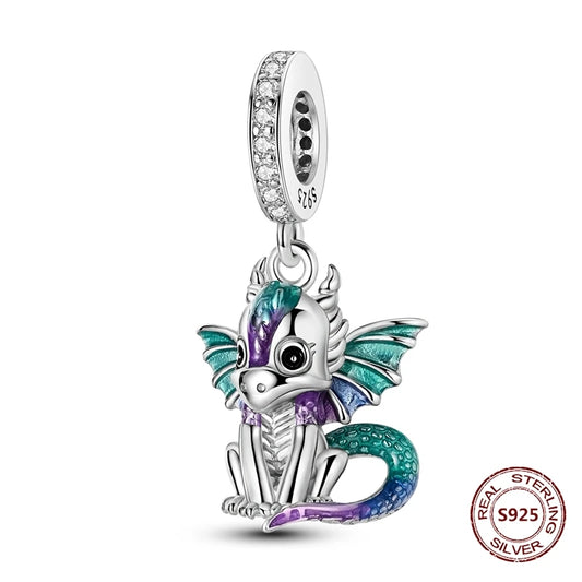 Charm Colgante Dragon| Plata 925 | Compatible con Pandora