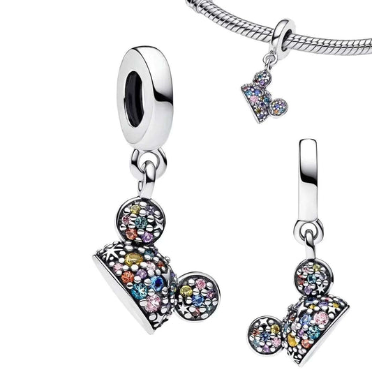Charm Colgante Orejas Mickey | Plata 925 | Compatible con Pandora