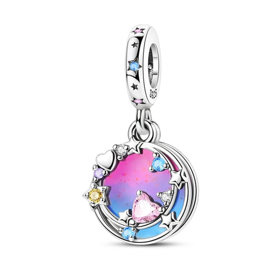 Charm Colgante Media Luna | Plata 925 | Compatible con Pandora