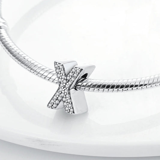 Charm Abecedario X | Plata 925 | Compatible con Pandora