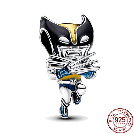 Charm Lobezno inspirado en Marvel | Plata 925 | Compatible con Pandora