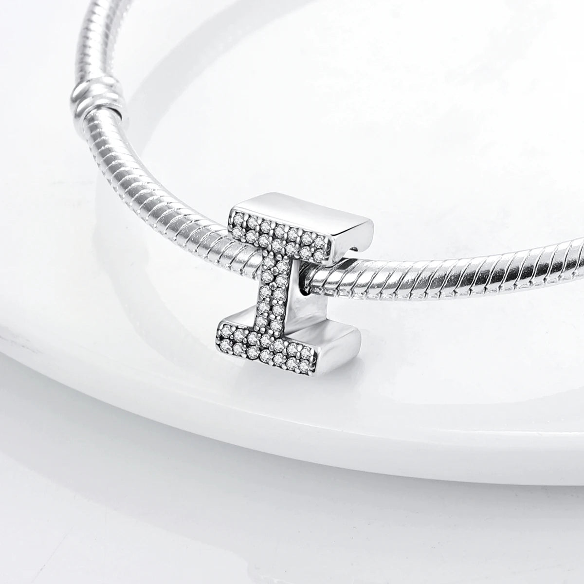 Charm alfabeto I | Argento 925 | Compatibile con Pandora
