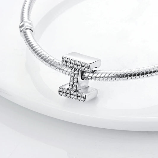 Charm alfabeto I | Argento 925 | Compatibile con Pandora