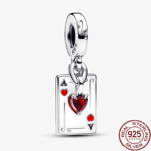 Charm Colgante As Corazones | Plata 925 | Compatible con Pandora