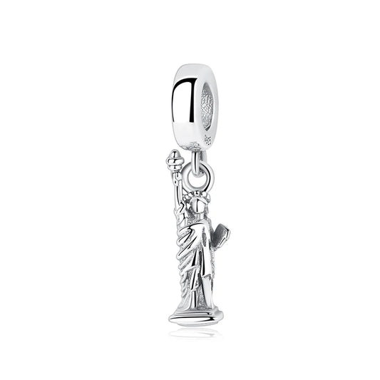 Charm Colgante Estatua de la Libertad | Plata 925 | Compatible con Pandora
