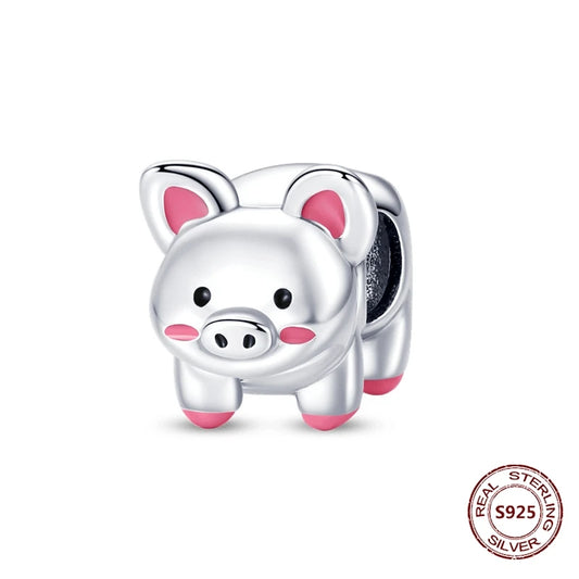 Charm Cerdito | Plata 925 | Compatible con Pandora