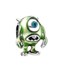 Charm Mike Inspirado en Monstruos SA | Plata 925 | Compatible con Pandora