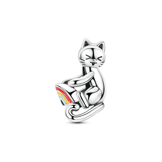 Charm Gato | Plata 925 | Compatible con Pandora - La Vibra de la Semana