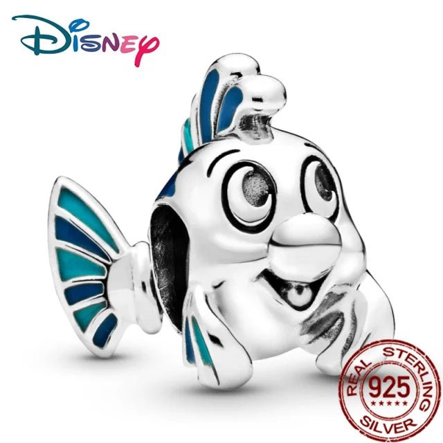 Charm inspirado en Disney Flounder Sirenita | Plata 925 | Compatible con Pandora - La Vibra de la Semana